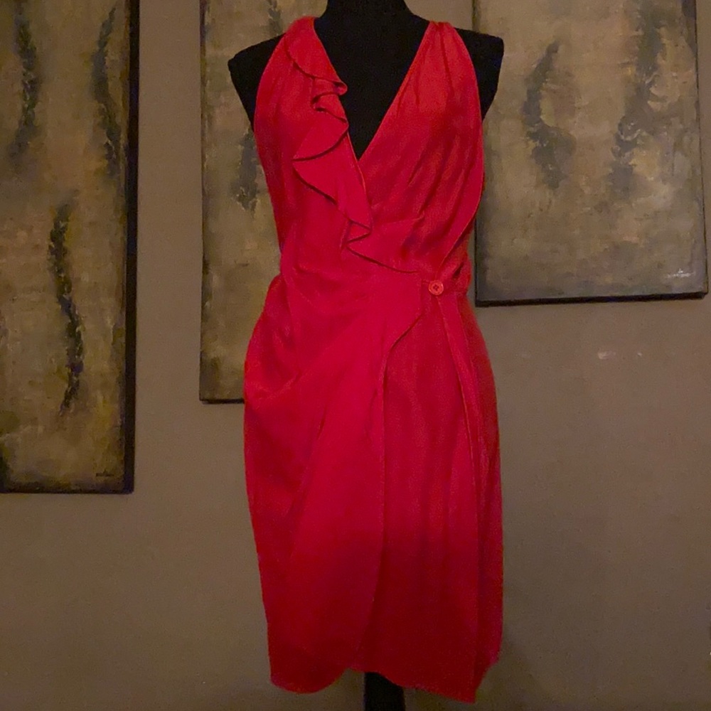 NWOT Parker silk wrap dress